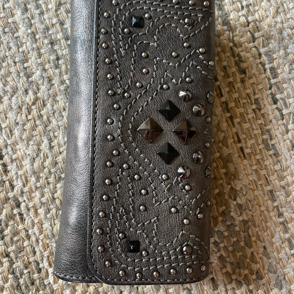 Frye studded wallet